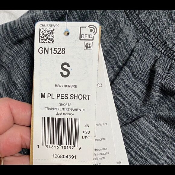 Adidas Aeroready Black Melange Shorts - Picture 6 of 8